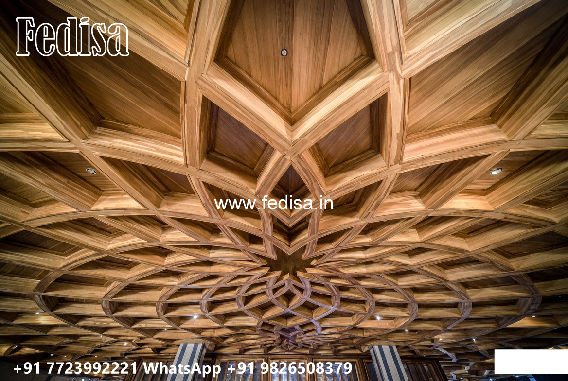 Wooden Classic Ceiling Design False Ceiling Color Design No-13304