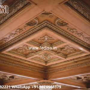 Wooden Classic Ceiling Design Pop Ceiling Design For Living Room No-13326
