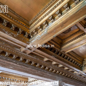 Wooden Classic Ceiling Design Gypsum Board Ceiling Design Catalog No-13330