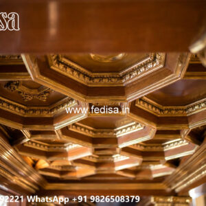 Wooden Classic Ceiling Design Four Ceiling Pop No-13339