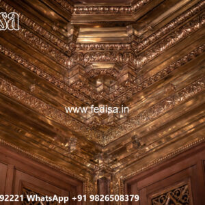 Wooden Classic Ceiling Design Pop Design For Shop No-13340