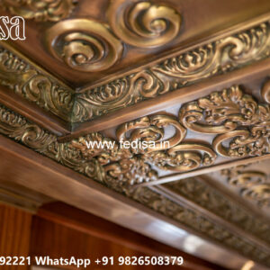 Wooden Classic Ceiling Design Fall Ceiling Design For Living Room No-13343
