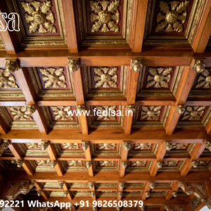 Wooden Classic Ceiling Design Pop Design For Room Plus Minus No-13363