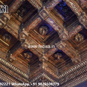 Wooden Classic Ceiling Design Bedroom Roof Design No-13366