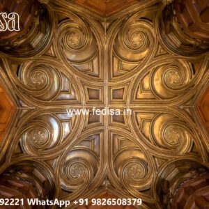 Wooden Classic Ceiling Design Pop Roof Design Simple No-13368