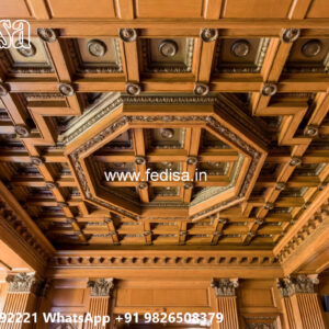Wooden Classic Ceiling Design False Ceiling Jali Design No-13414