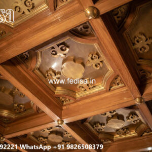 Wooden Classic Ceiling Design Gypsum Design For Bedroom No-13423