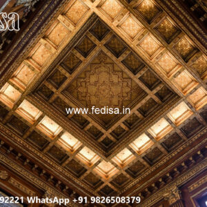 Wooden Classic Ceiling Design Pop Chhat Design No-13437