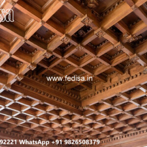 Wooden Classic Ceiling Design Simple Ceiling Cement Plaster Design No-13441
