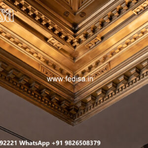 Wooden Classic Ceiling Design Passage Pop Design No-13458