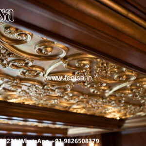 Wooden Classic Ceiling Design Master Bedroom False Ceiling No-13477