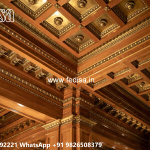 Wooden Classic Ceiling Design Pop Chhat Ke Design No-13489