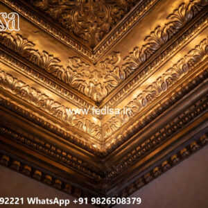 Wooden Classic Ceiling Design Fall Ceiling Design For Hall With Two Fans 2026 No-13502
