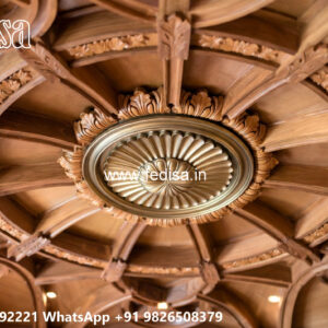 Wooden Classic Ceiling Design False Ceiling Flower Design No-13508