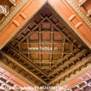 Wooden Classic Ceiling Design Wall False Ceiling Design No-13520