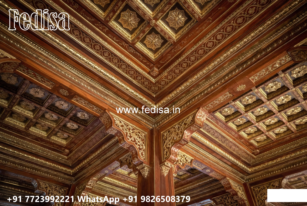 Wooden Classic Ceiling Design Ceiling Decorations For Living Room No-13527