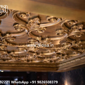 Wooden Classic Ceiling Design Pop Ke New Design No-13535