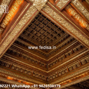Wooden Classic Ceiling Design Hall False Ceiling Design 2026 No-13537
