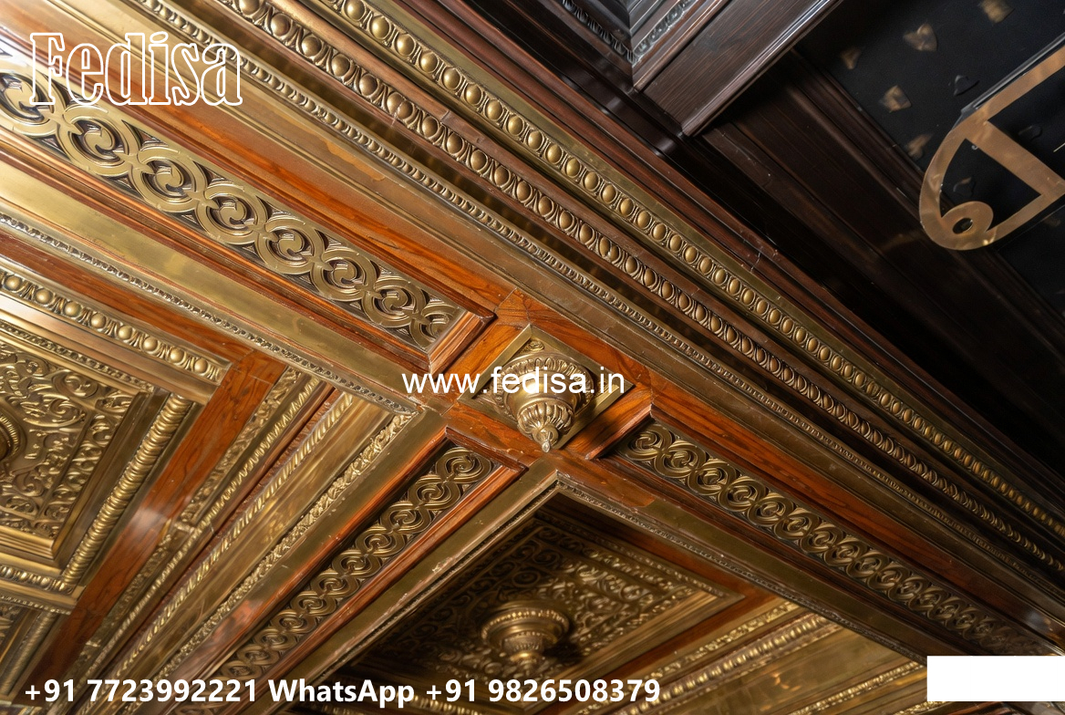 Wooden Classic Ceiling Design Ceiling Flower Design Color No-13541