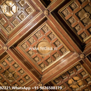 Wooden Classic Ceiling Design Pop For Ceiling Ke Design No-13549