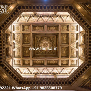 Wooden Classic Ceiling Design White Ceiling Design No-13550