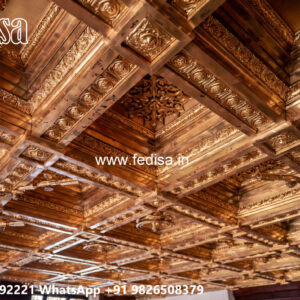 Wooden Classic Ceiling Design Simple Wall Ceiling Design For Hall No-13553
