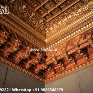 Wooden Classic Ceiling Design Home False Ceiling Design No-13578