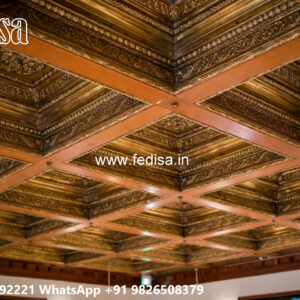 Wooden Classic Ceiling Design Latest False Ceiling No-13580