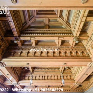 Wooden Classic Ceiling Design Cement Pop Design Plus Minus No-13582