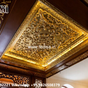 Wooden Classic Ceiling Design Putty Ceiling Design No-13585