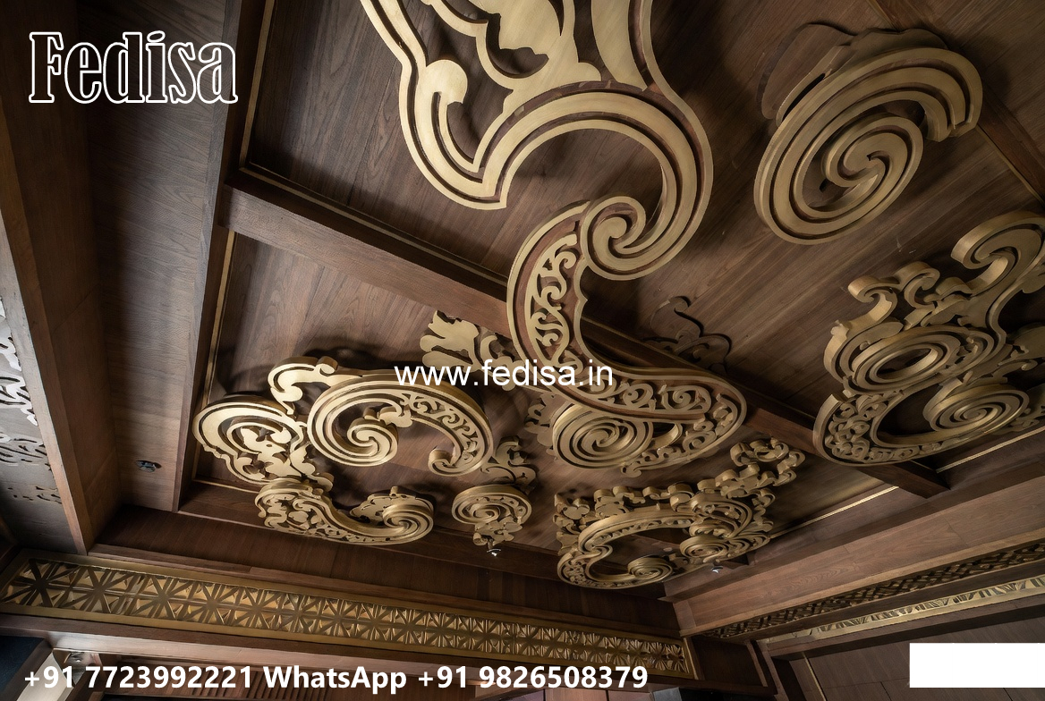 Wooden Classic Ceiling Design Circle Ceiling Design No-13587