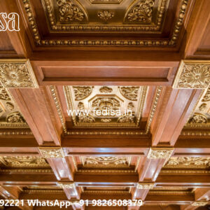 Wooden Classic Ceiling Design Pooja Room False Ceiling No-13588
