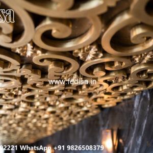 Wooden Classic Ceiling Design Pop Design For Small Room No-13597
