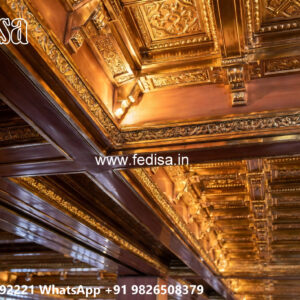 Wooden Classic Ceiling Design Gypsum Board Design For Living Room No-13623