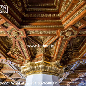 Wooden Classic Ceiling Design Sitting Room Ceiling Design No-13640