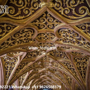 Wooden Classic Ceiling Design Flower Ceiling Design For Hall No-13641
