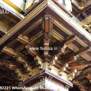 Wooden Classic Ceiling Design Pop Minus Plus Ki Design No-13655
