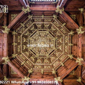 Wooden Classic Ceiling Design Drawing Room Ceiling Design 2026 No-13659