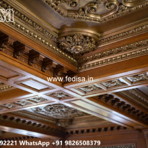 Wooden Classic Ceiling Design Office Ceiling Design 2026 No-13663