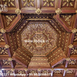 Wooden Classic Ceiling Design Pvc Panel Ceiling Design For Hall No-13671