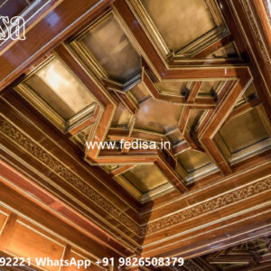 Wooden Classic Ceiling Design Black Ceiling Ideas No-13672