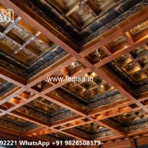 Wooden Classic Ceiling Design Pop Molding Design No-13675