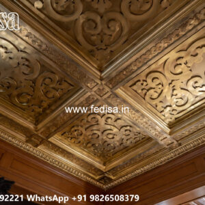 Wooden Classic Ceiling Design Profile Light False Ceiling Design No-13684