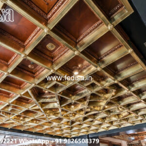 Wooden Classic Ceiling Design Light Pop Design No-13693