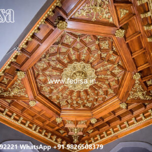 Wooden Classic Ceiling Design Room Pop Ceiling Design No-13698
