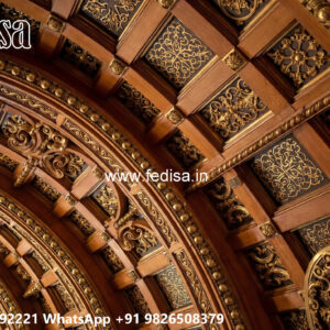 Wooden Classic Ceiling Design Pop Forsling Design No-13706
