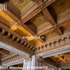 Wooden Classic Ceiling Design Drawing Room Ceiling Design 2026 No-13712