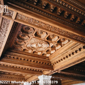 Wooden Classic Ceiling Design Plane Pop Design No-13713