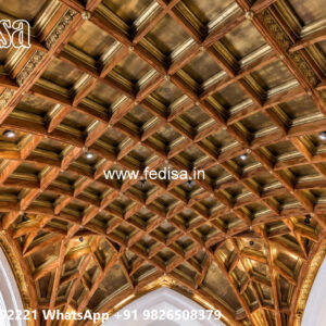 Wooden Classic Ceiling Design Pop Design For Sitting Room No-13720