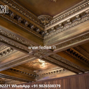 Wooden Classic Ceiling Design Drywall Ceiling Designs No-13734